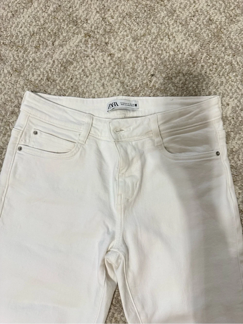 NEW ZARA WHITE JEANS